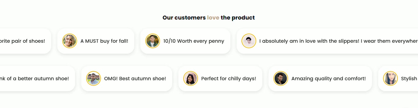 Scrolling Reviews