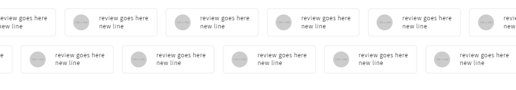 Review sliders