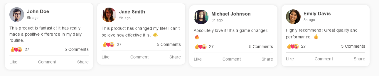 Fake FB Comment