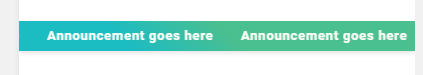 Infinite Announcement Bar