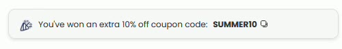 Copyable discount bar
