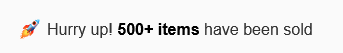 Items Sold