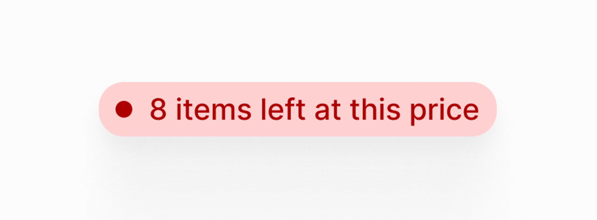 8 items left